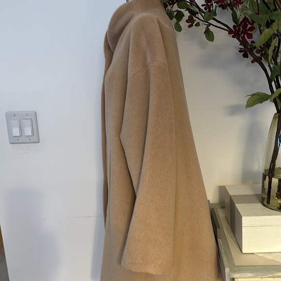 Agnes b Beige Coat Alpaca and Wool Germain  NEW - Picture 5 of 10